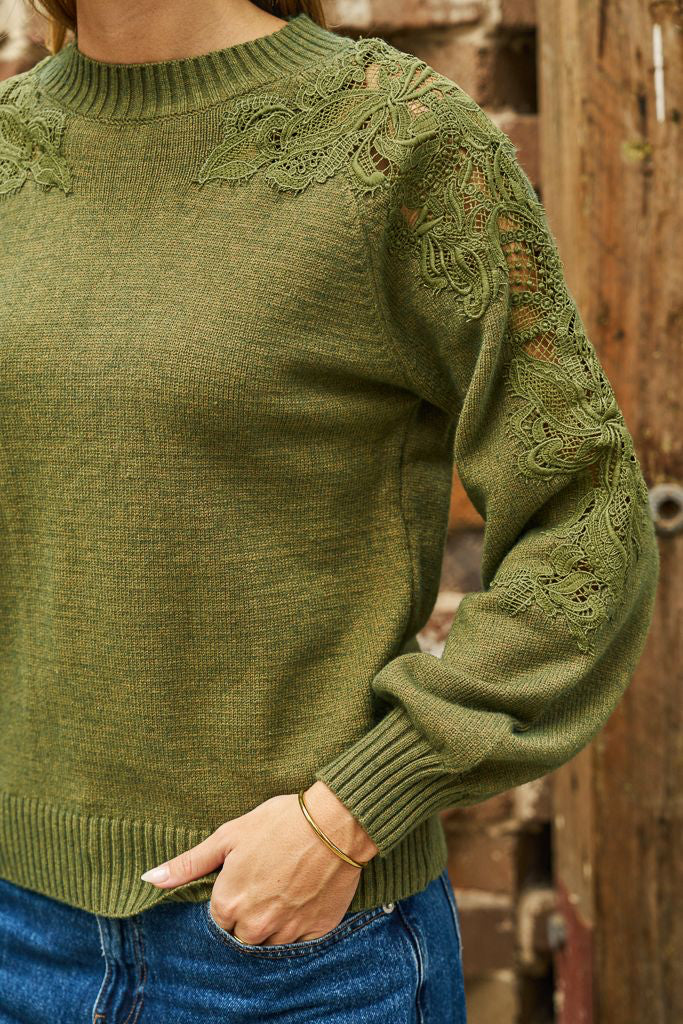 BOHO AUSTRALIA / REUBEN SWEATER / KHAKI / BK26466006