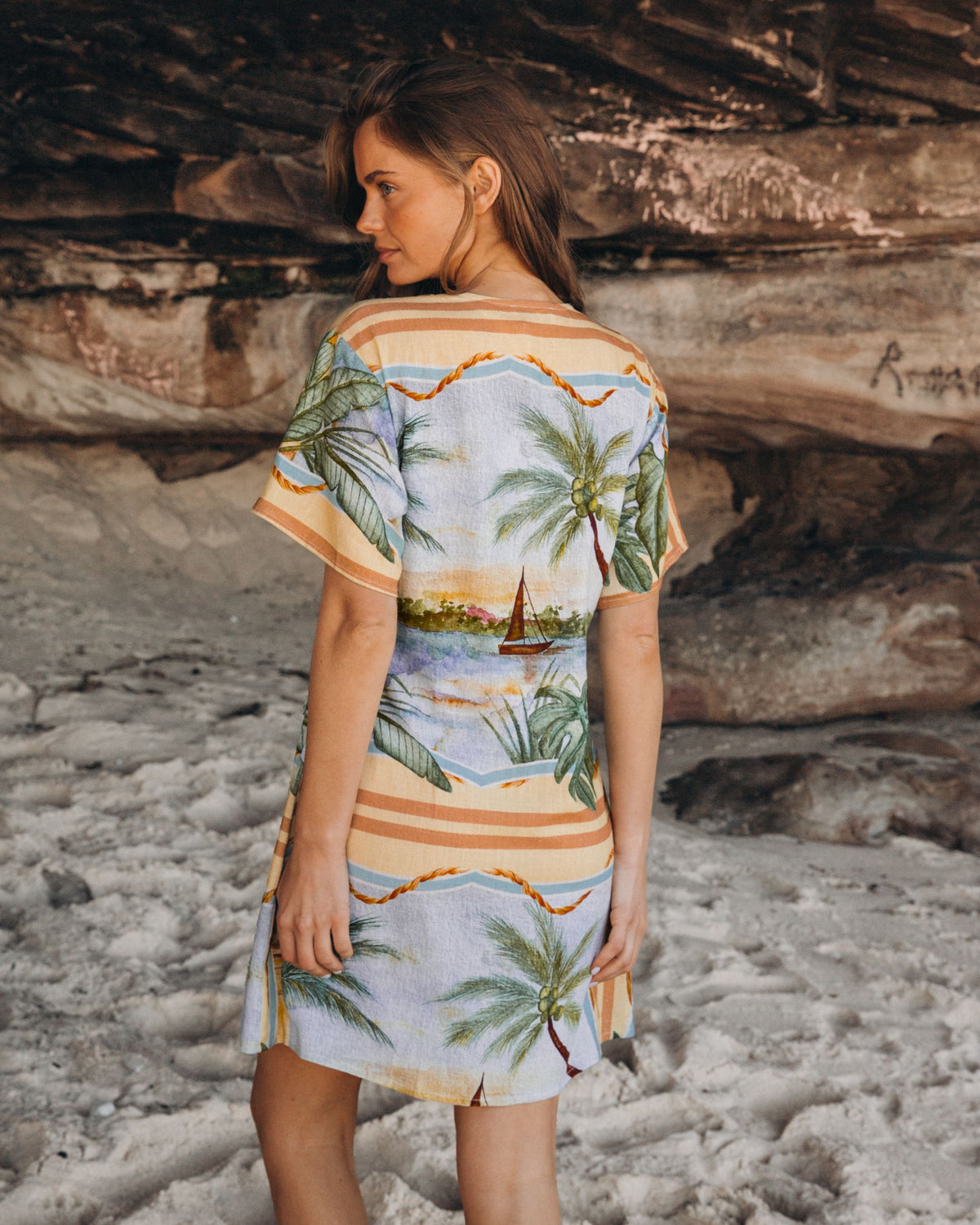 LINEN LUX / ENDLESS SUMMER WRAP DRESS / VVNE11282