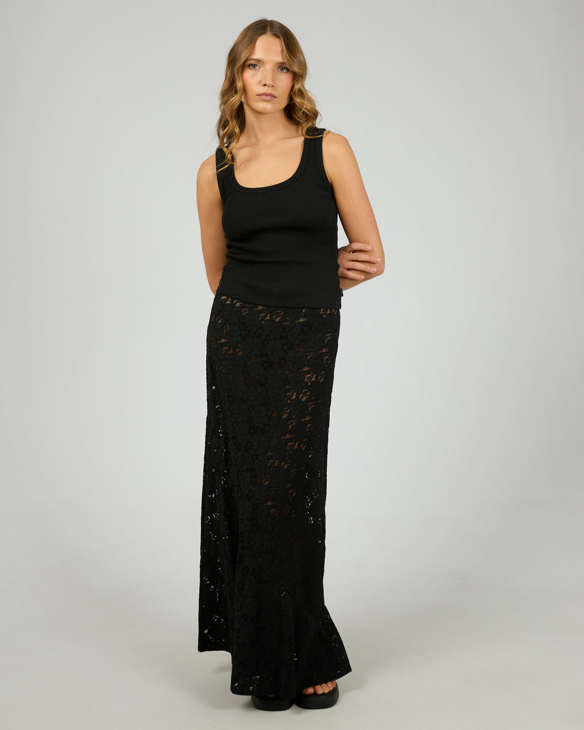 SILENT THEORY / LACE SKIRT / 6076107
