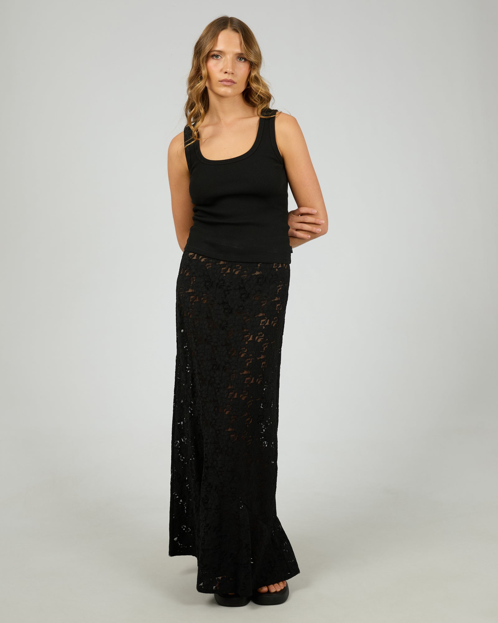 SILENT THEORY / LACE SKIRT / 6076107