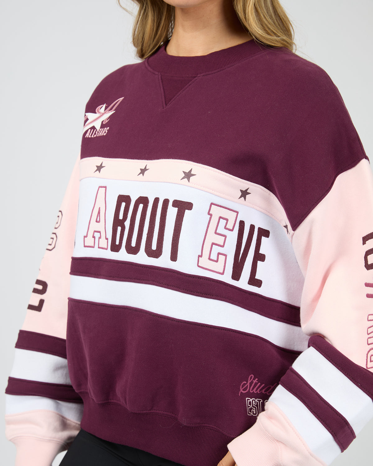 ALL ABOUT EVE / DIV ONE PANEL CREW JUMPER / 6477138.WINE