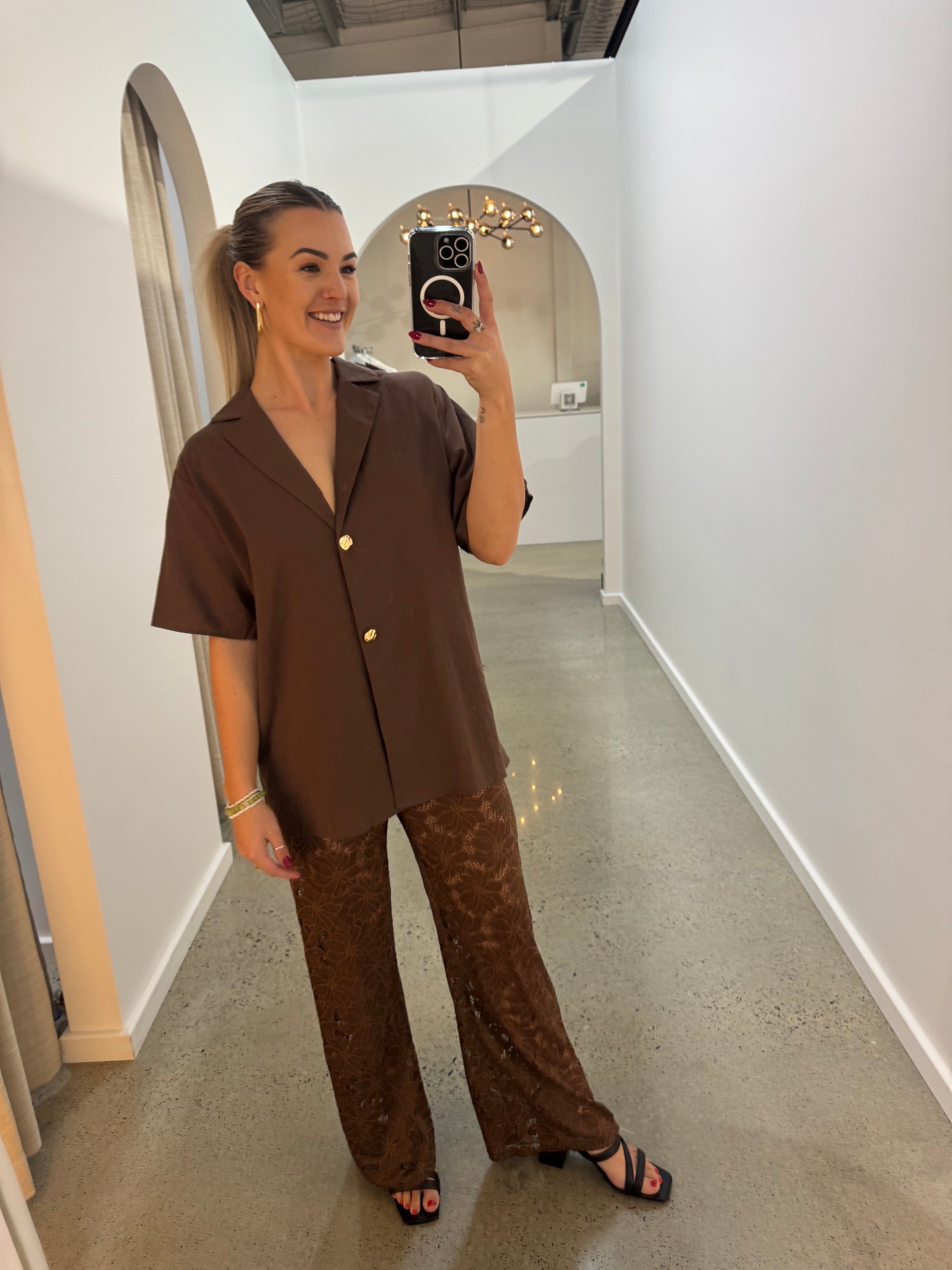 BY FRANKIE / CHOCOLATE LACE PANT / 244-3