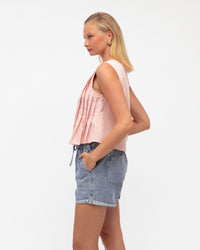 PAPER HEART / PLEAT TO PERFECTION TOP / DUSTY PINK / PH11919