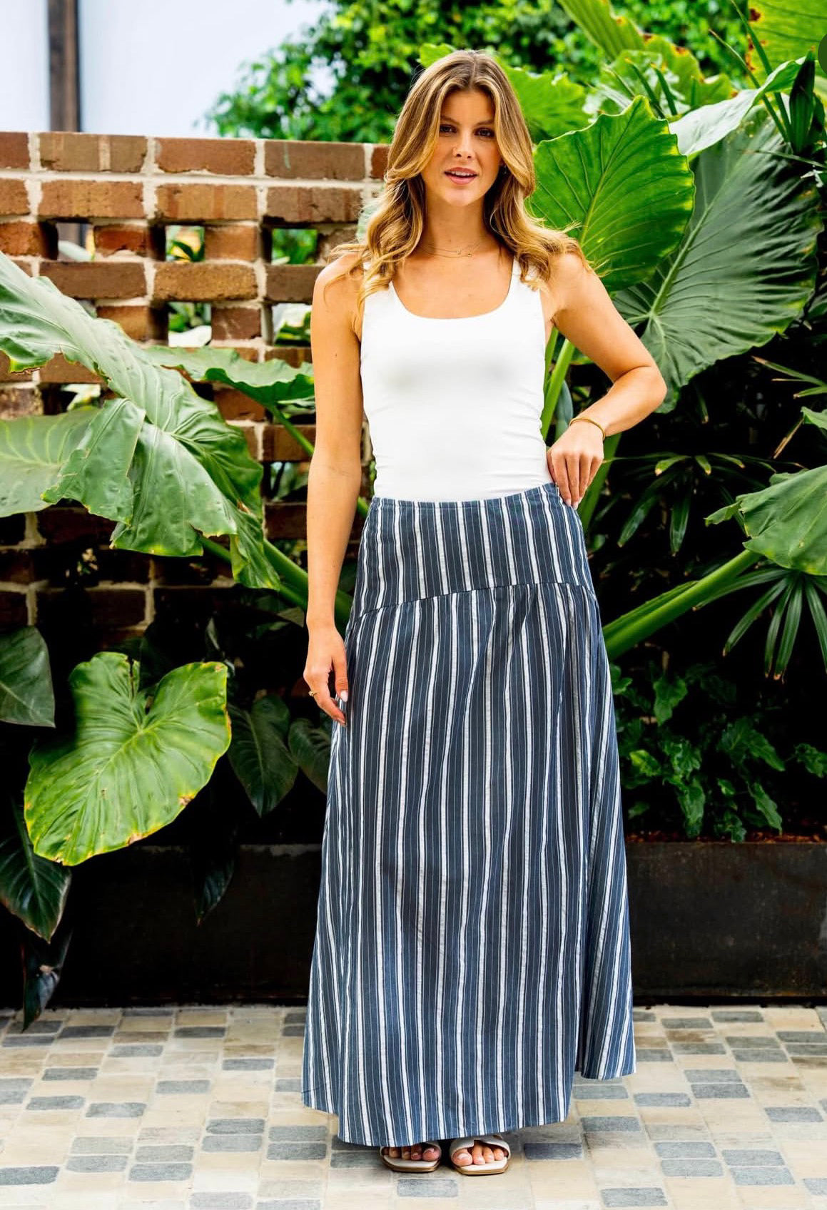 BOHO AUSTRALIA / STRIPPED SKIRT / C25314472