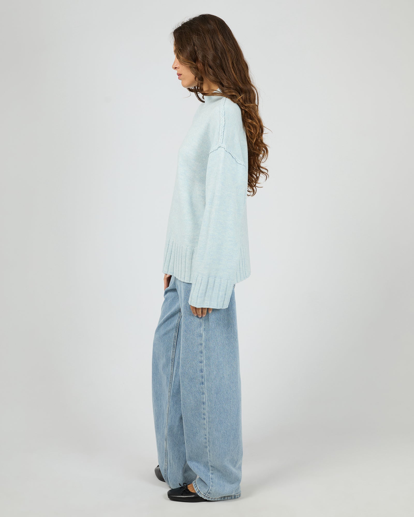 SILENT THEORY / LOTUS KNIT JUMPER / 60X5448.LBU