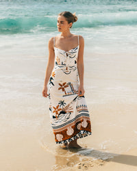 WHITE CLOSET / INDIRA MIDI DRESS