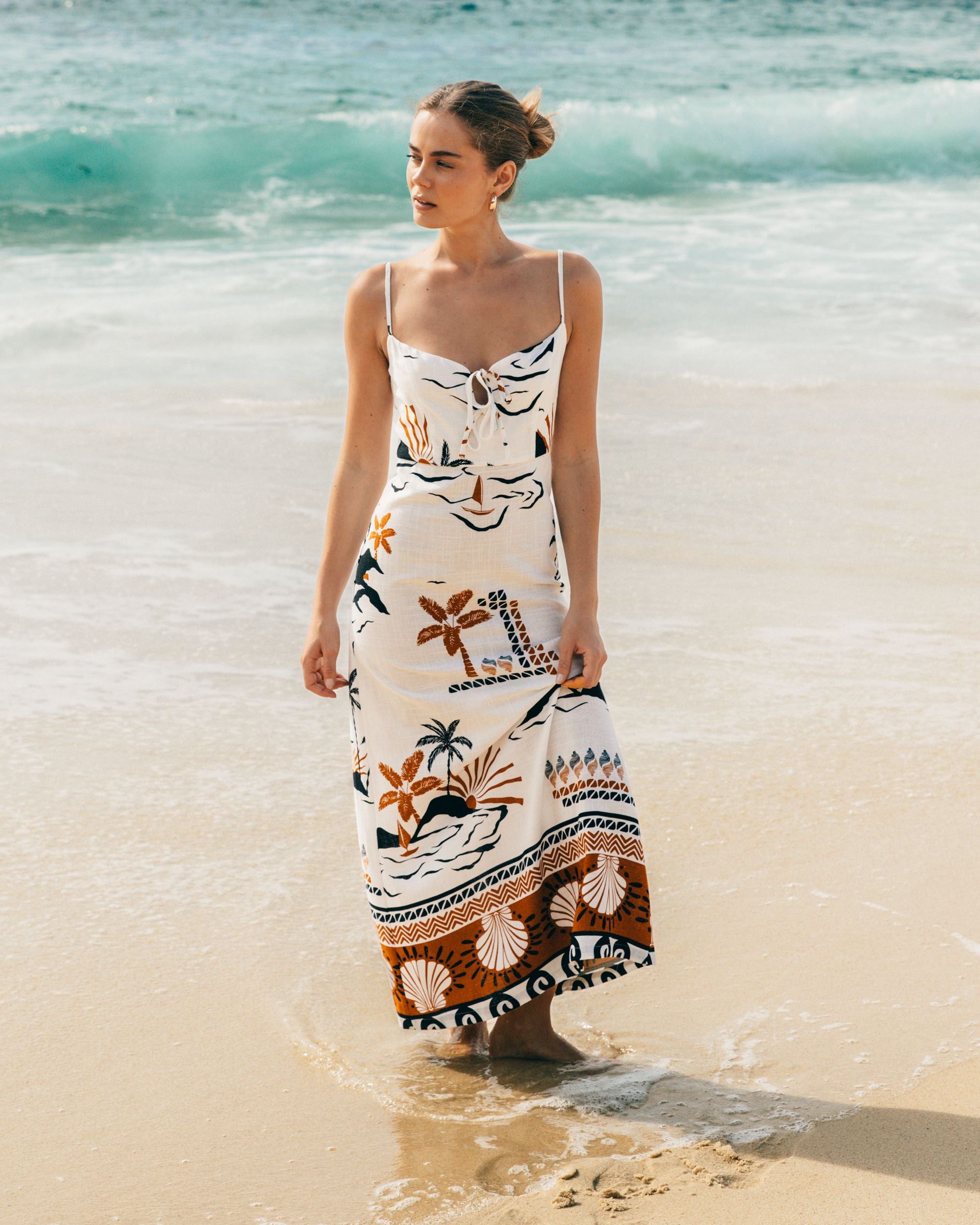 WHITE CLOSET / INDIRA MIDI DRESS