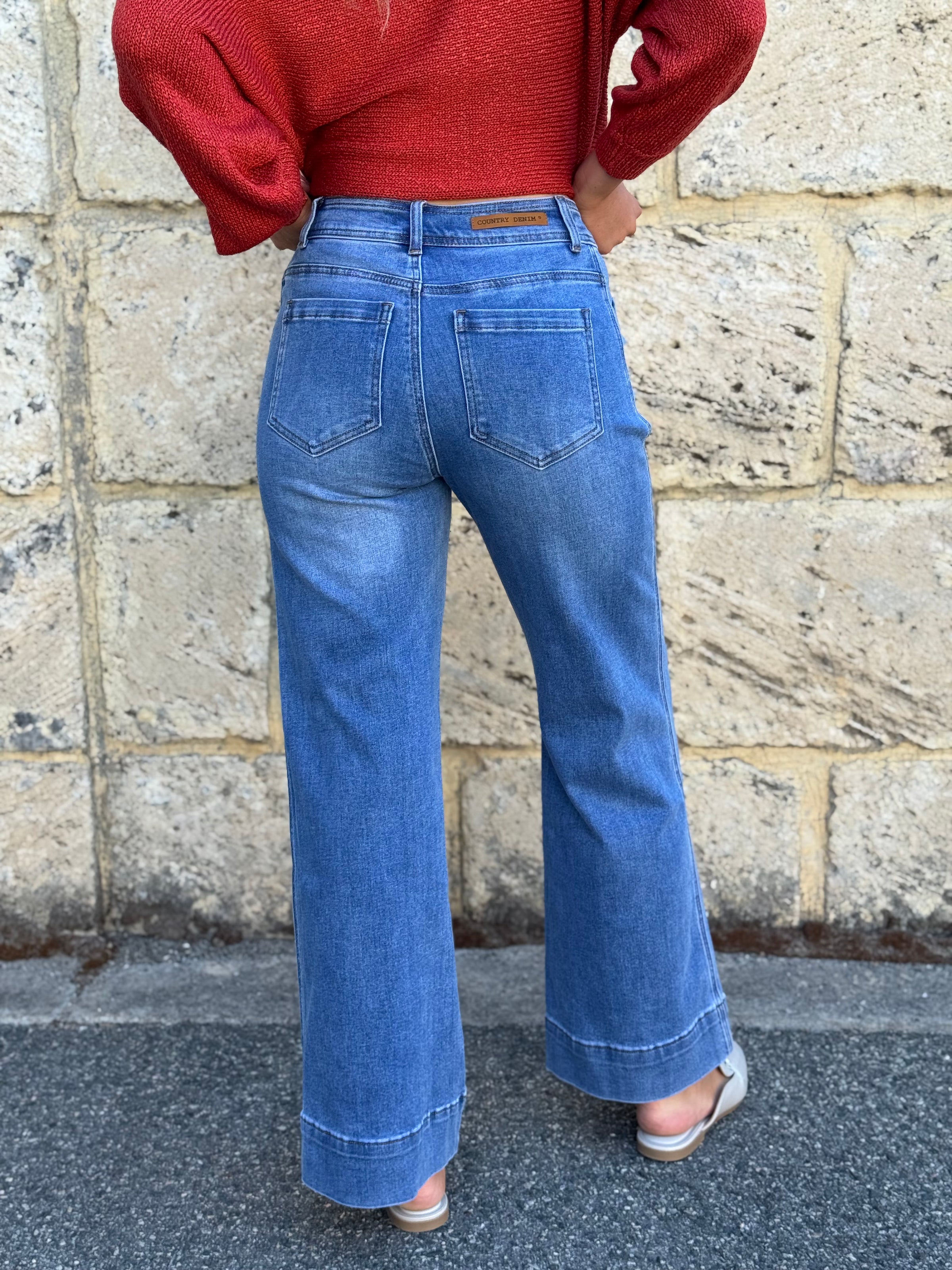 COUNTRY DENIM / THAT 70s JEAN / MID BLUE / CGJ1622-M BLUE