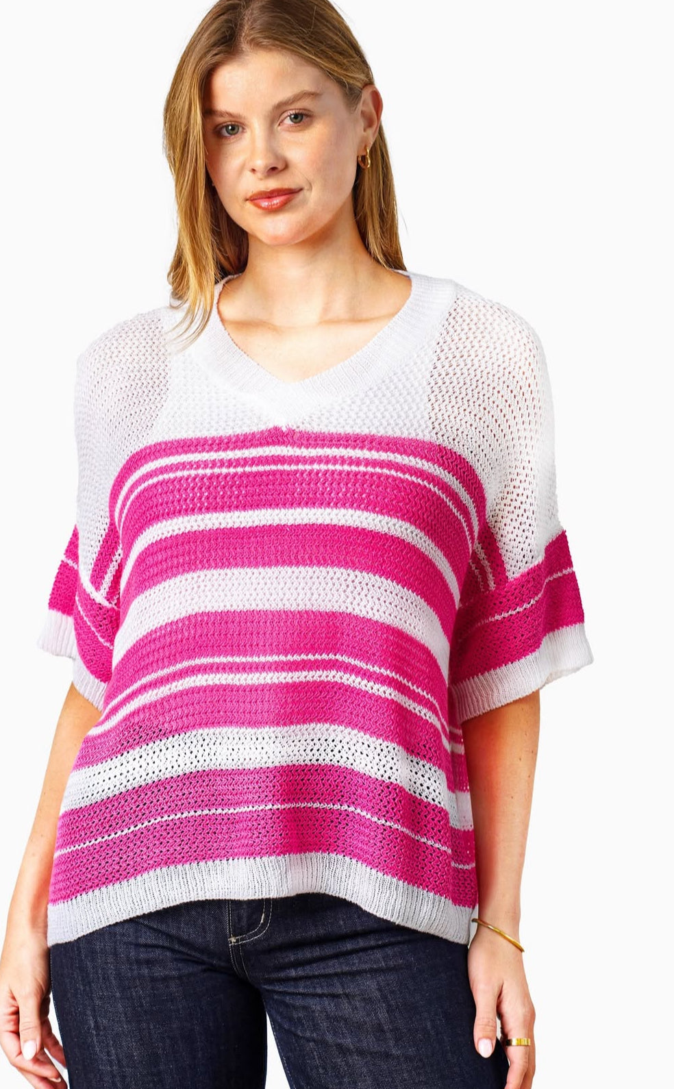 BOHO AUSTRALIA / RAYHA KNIT TOP / PINK / BK25174202