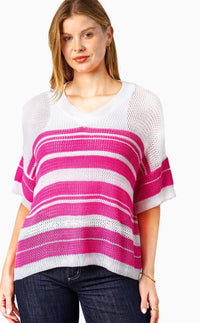 BOHO AUSTRALIA / RAYHA KNIT TOP / PINK / BK25174202