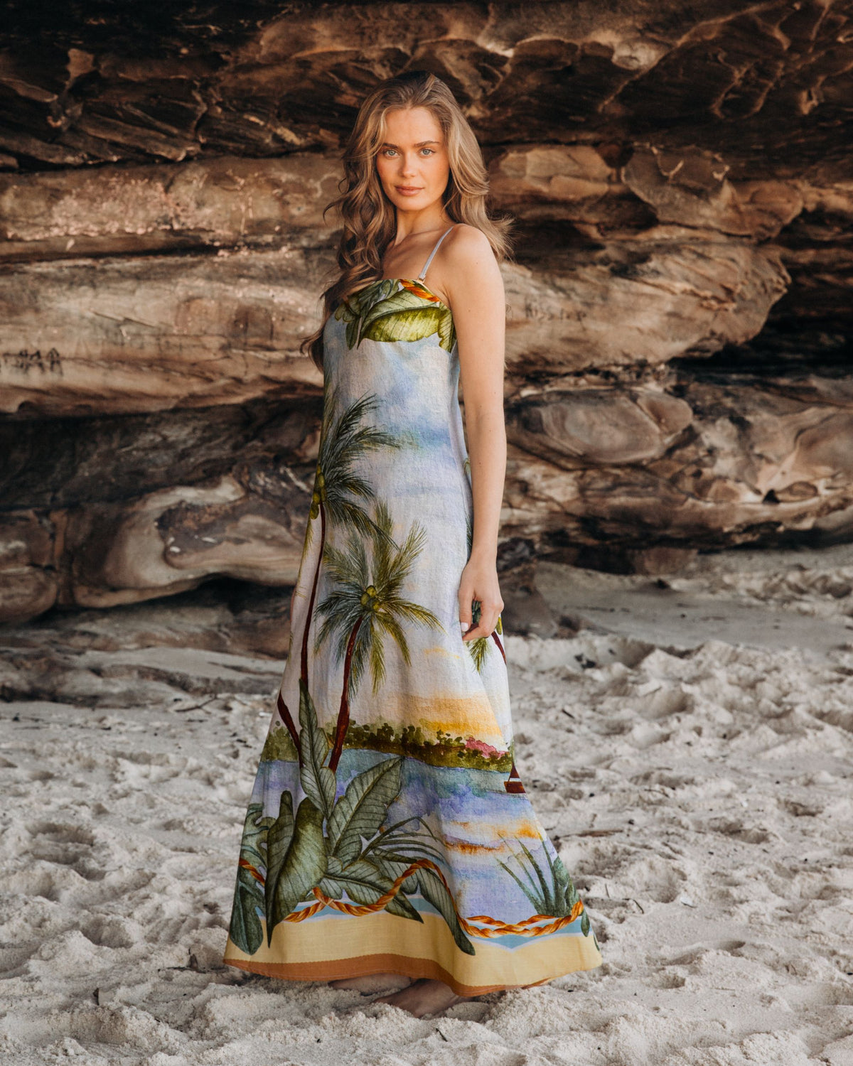 LINEN LUX / AMIRA MAXI DRESS / VVNE11294