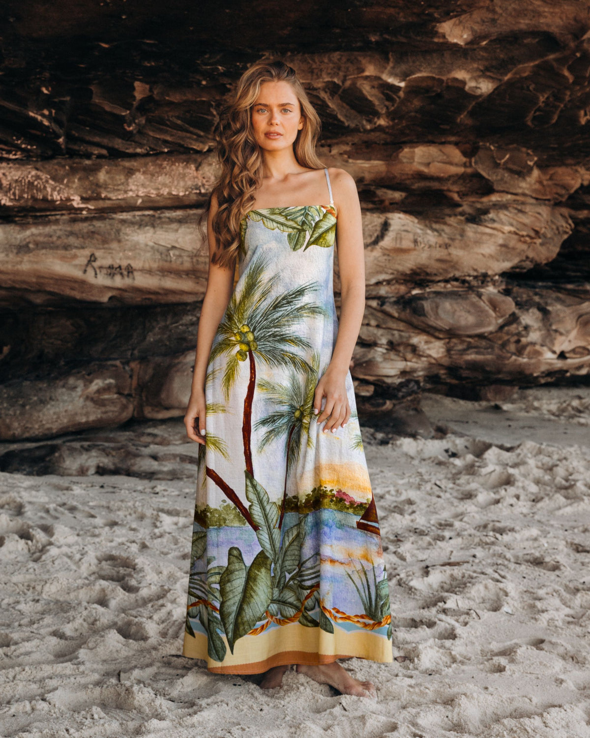 LINEN LUX / AMIRA MAXI DRESS / VVNE11294