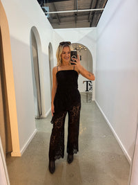 BY FRANKIE / BLACK LACE TOP / 919-1