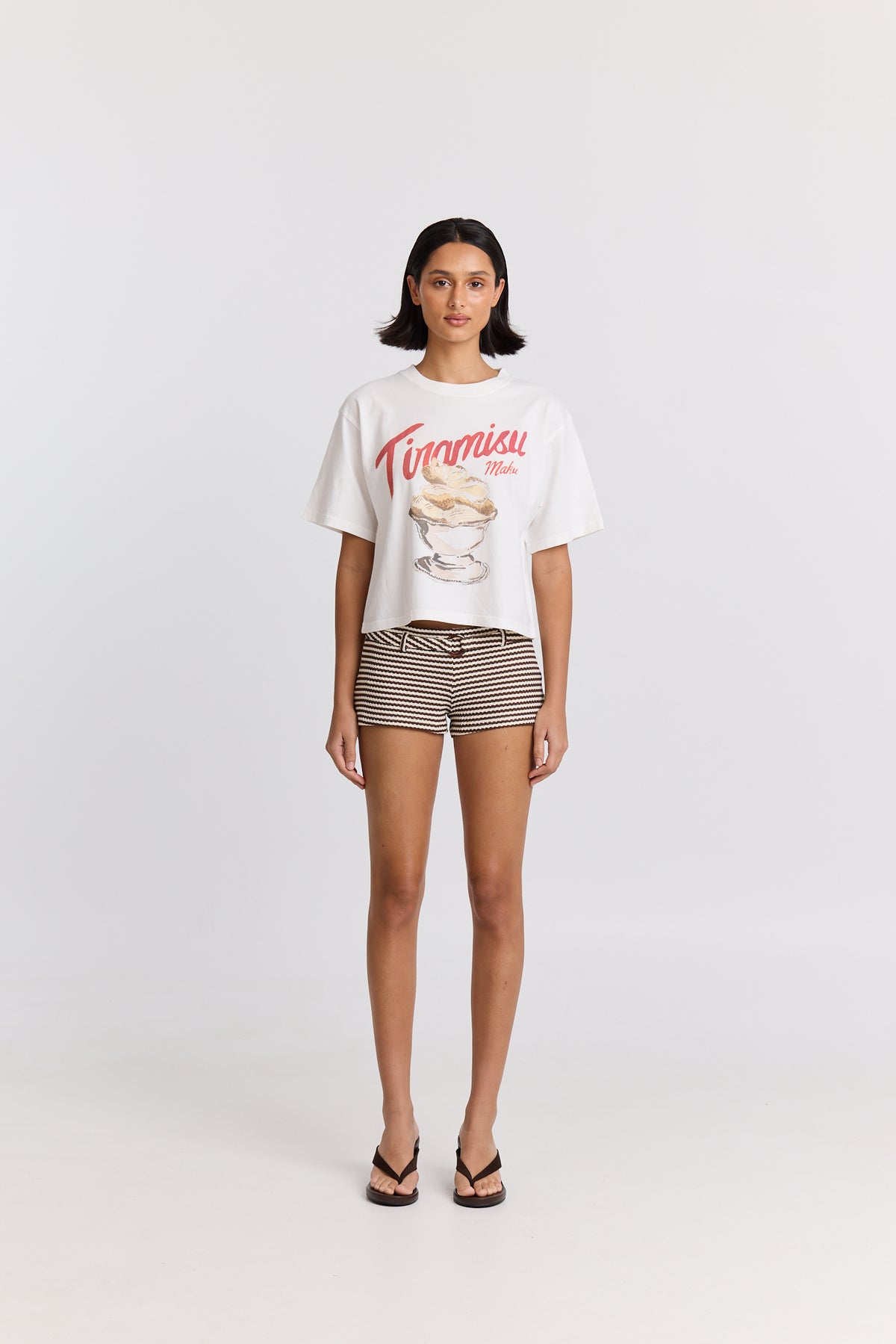 MAKU / TIRAMISU BOXY CROP TEE