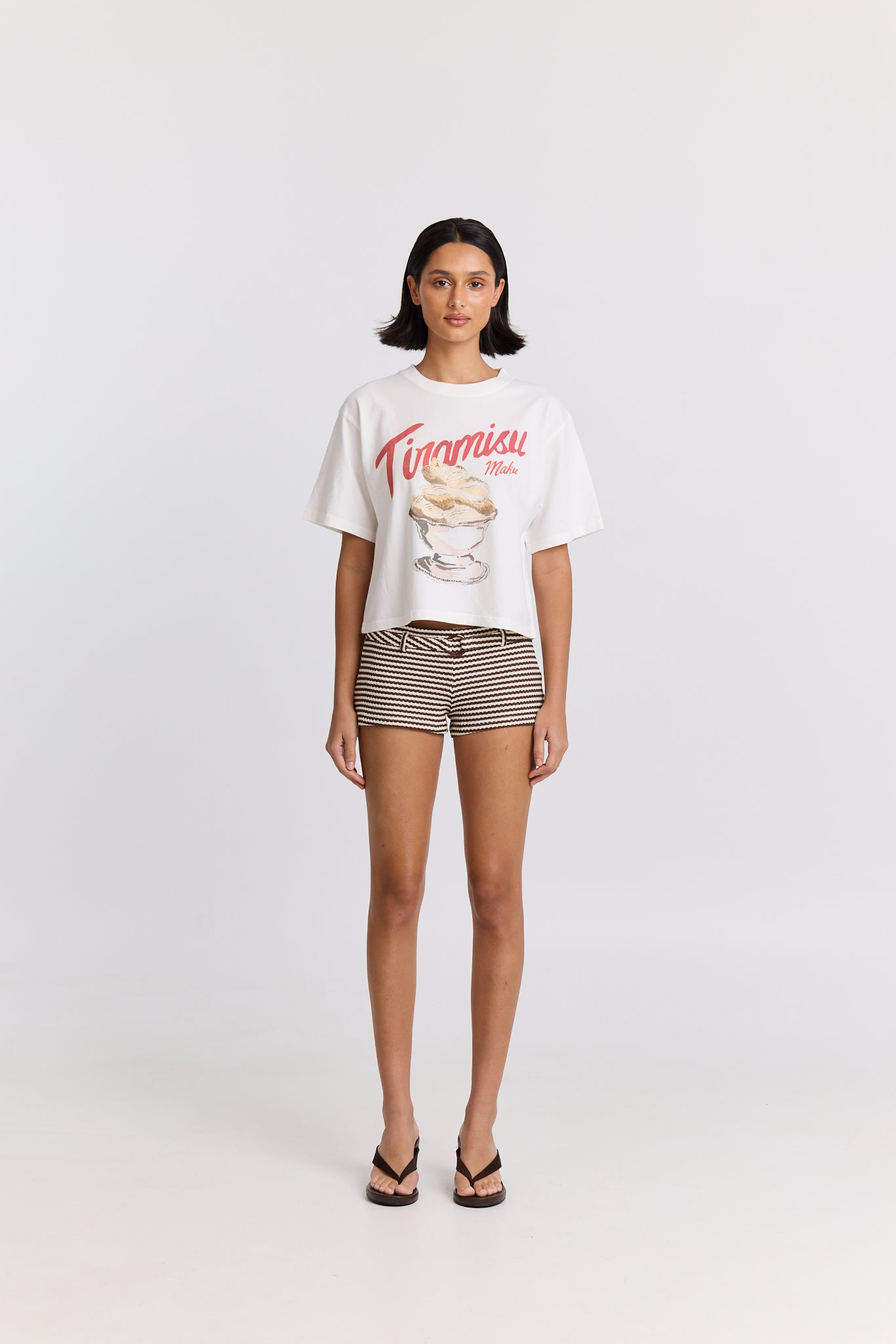 MAKU / TIRAMISU BOXY CROP TEE