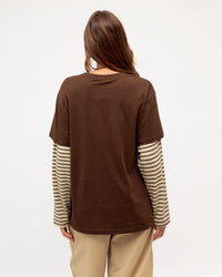 PAPER HEART / SAM CHOCOLATE LAYED TEE / PH14195