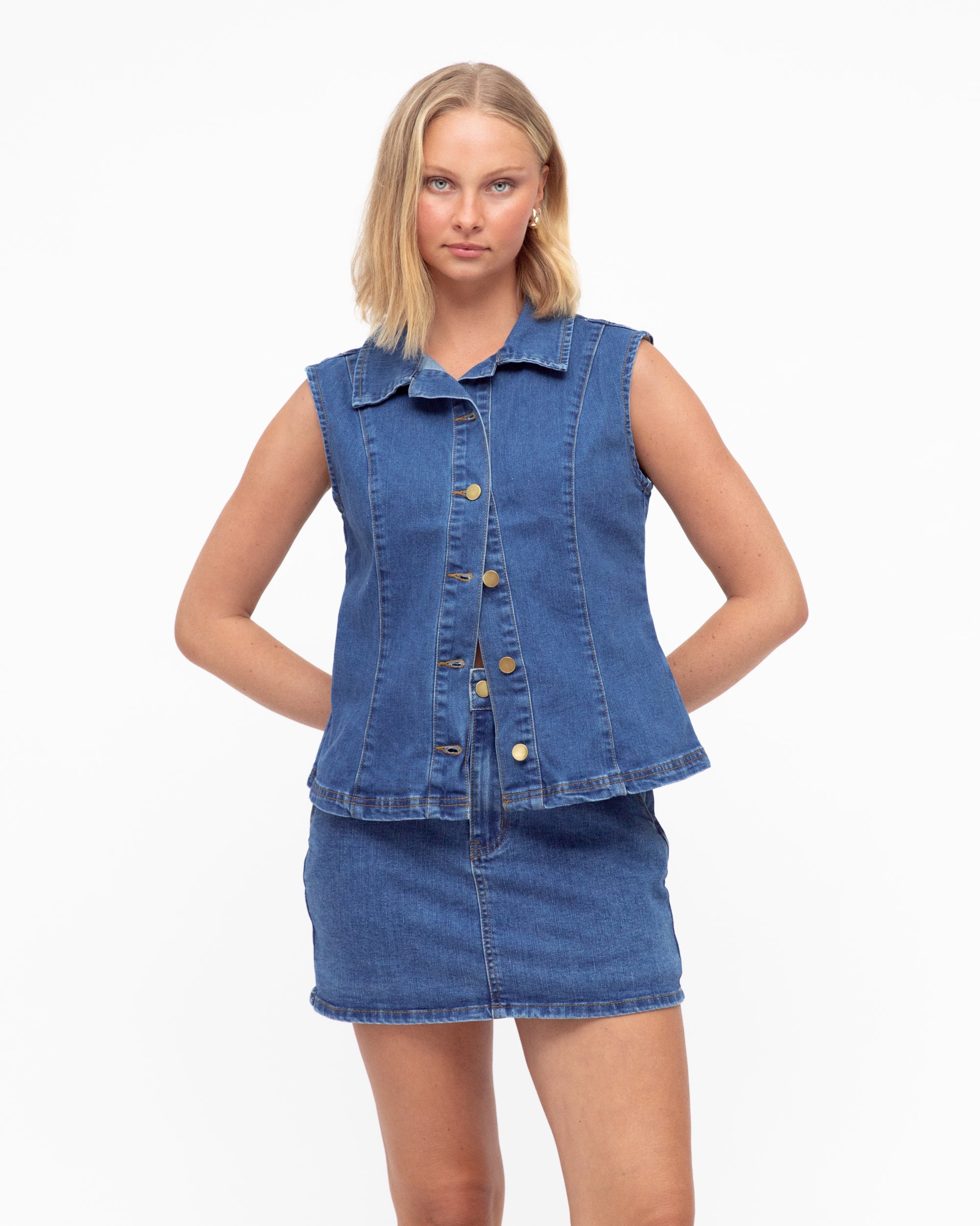SIMPLE AS THAT DENIM VEST