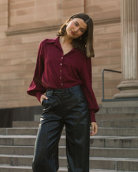 WHITE CLOSET / JOSIE BLOUSE / TFE10060-2