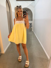 BY FRANKIE / LEMON LACE DRESS / 747