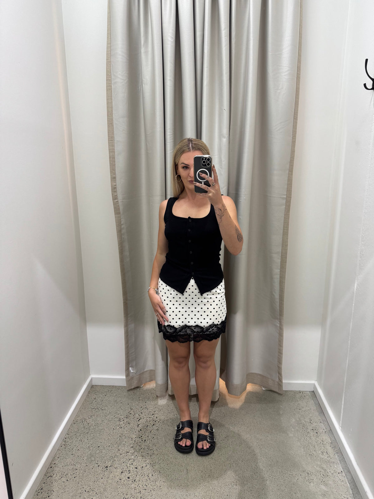 BY FRANKIE / POKA SKIRT CREAM / 56-2