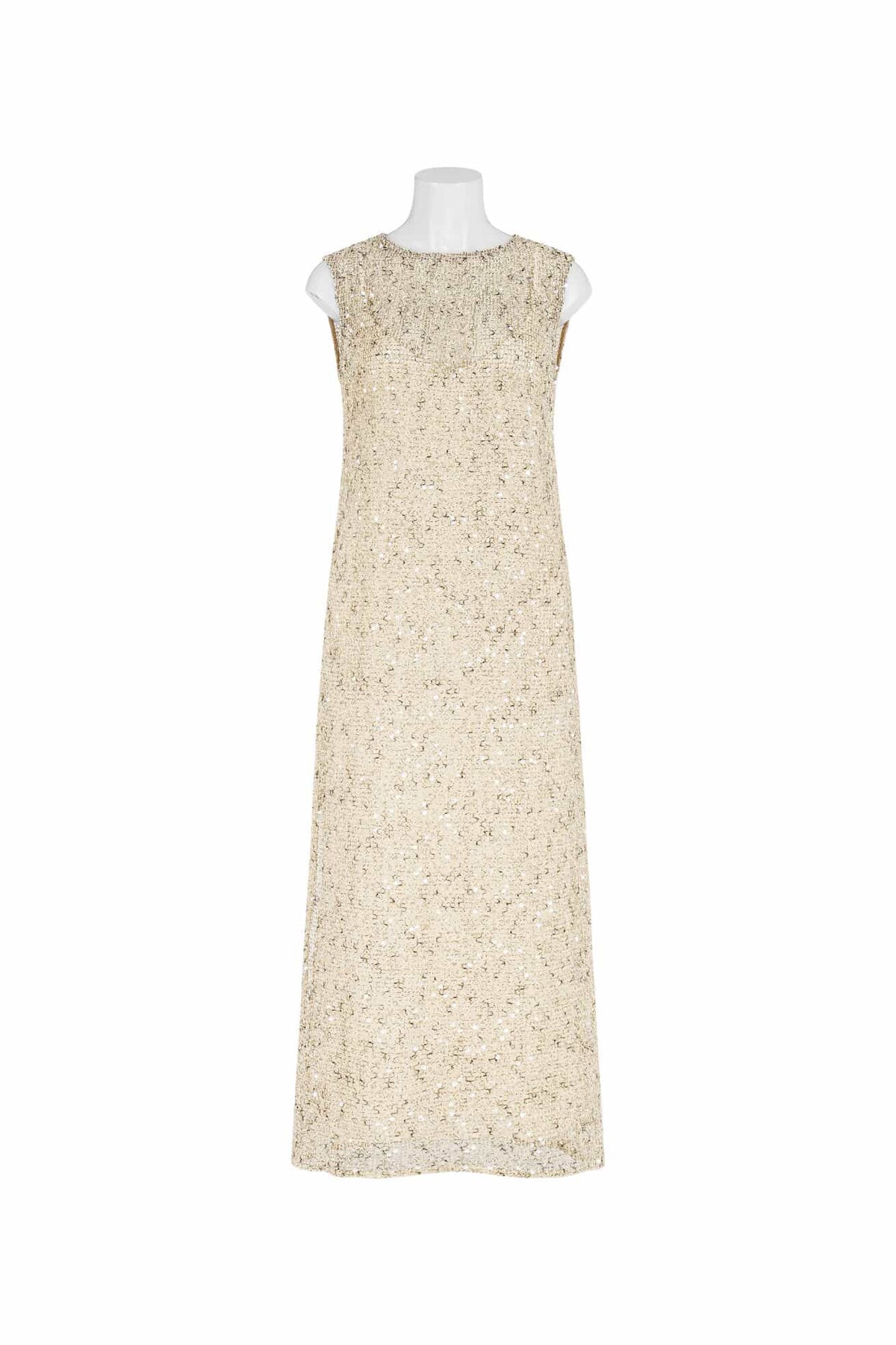 ALL ABOUT MARY / CREAM SEQUINS DRESS / EW8319M