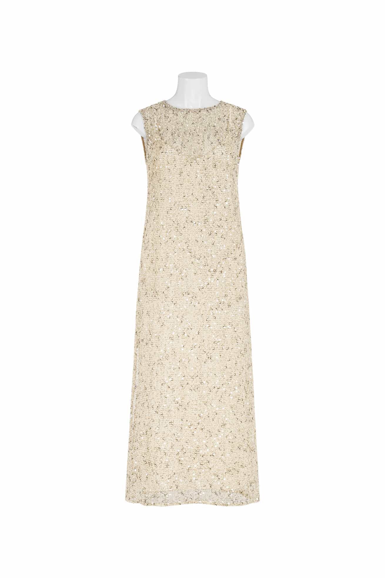 ALL ABOUT MARY / CREAM SEQUINS DRESS / EW8319M