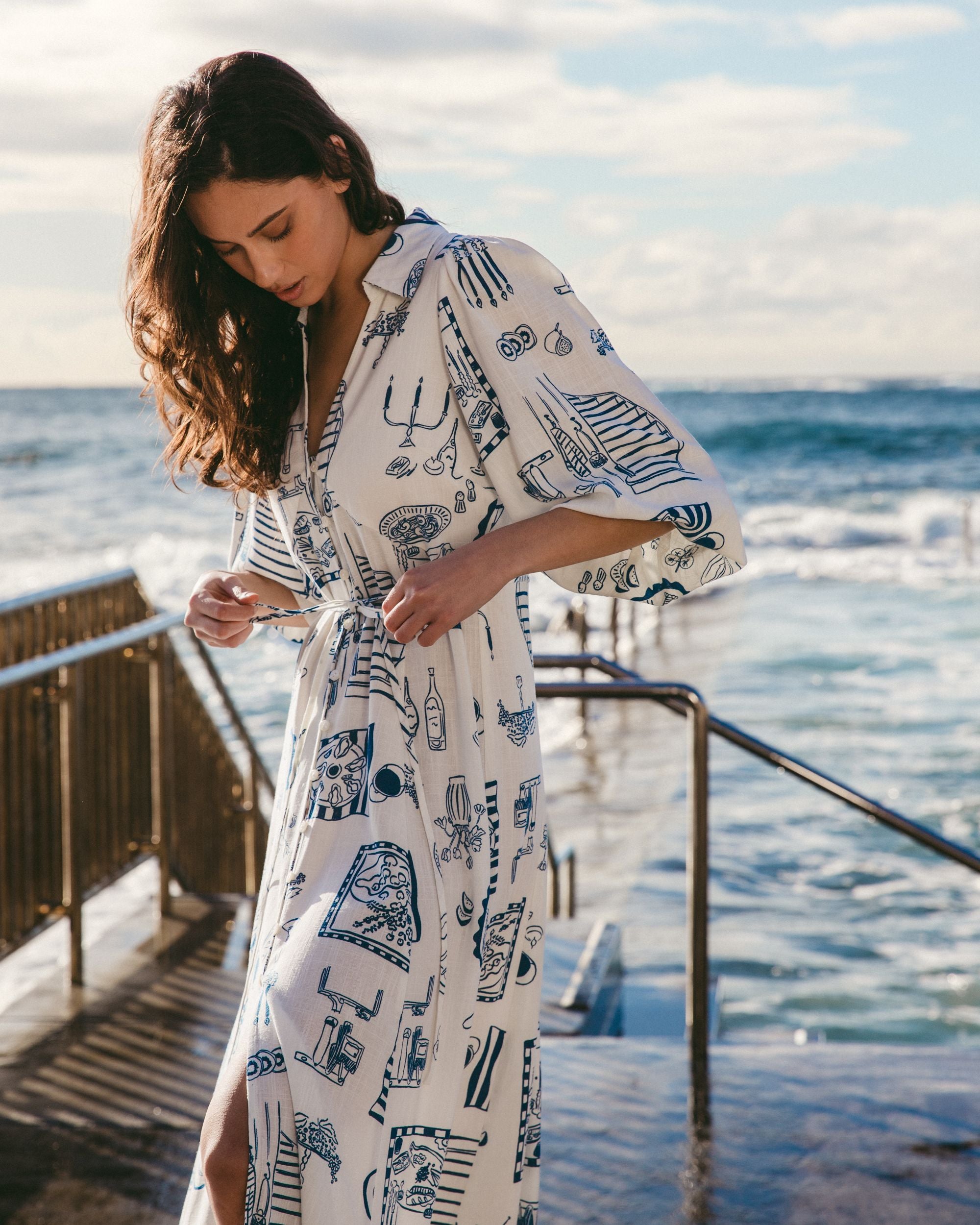 WHITE CLOSET / CHANTEL MAXI DRESS