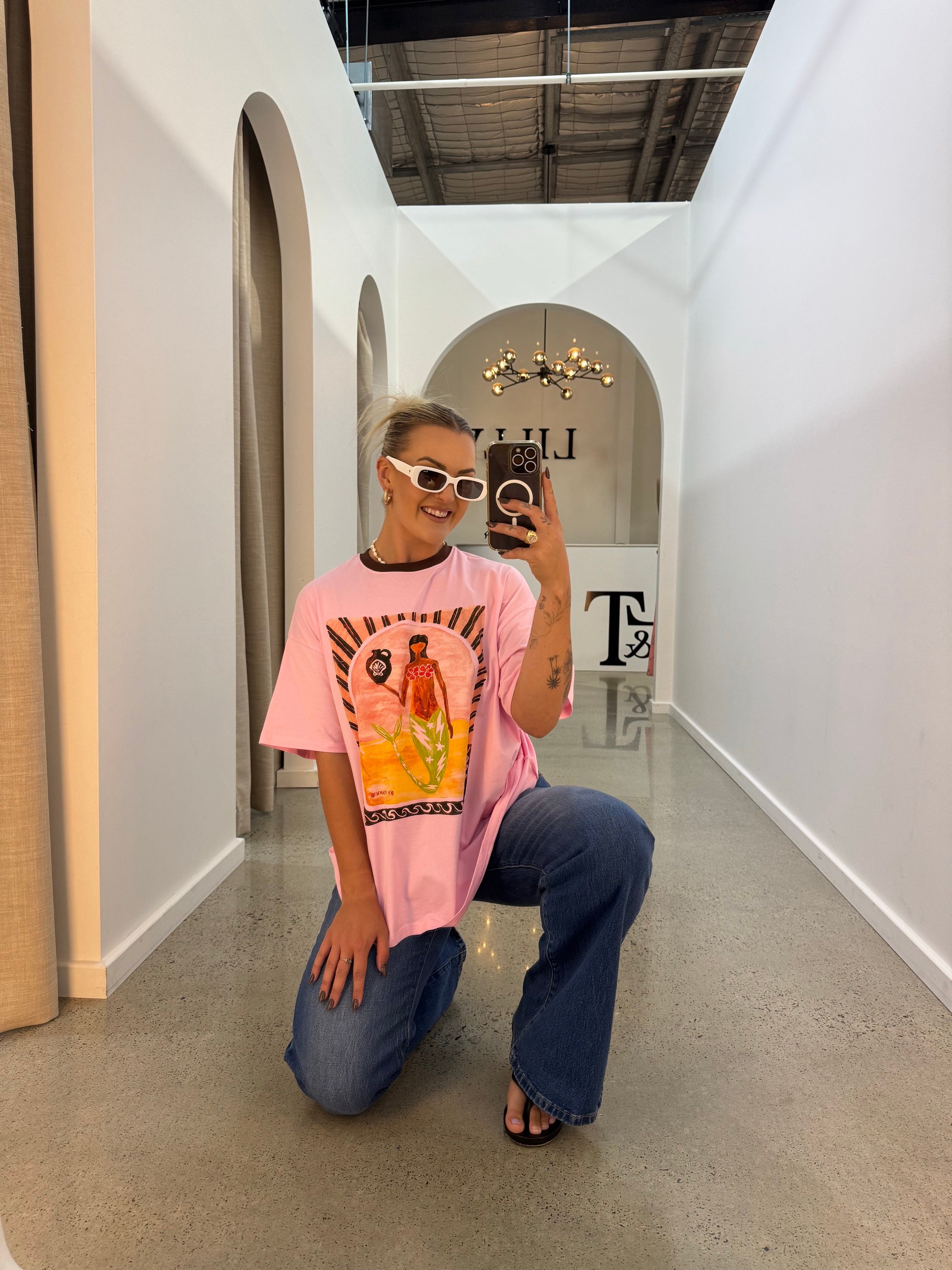 BY FRANKIE / PINK VASE TEE / 610-39