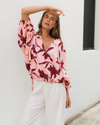 WHITE CLOSET / CLOE DRAPE TOP / TFE7205-103