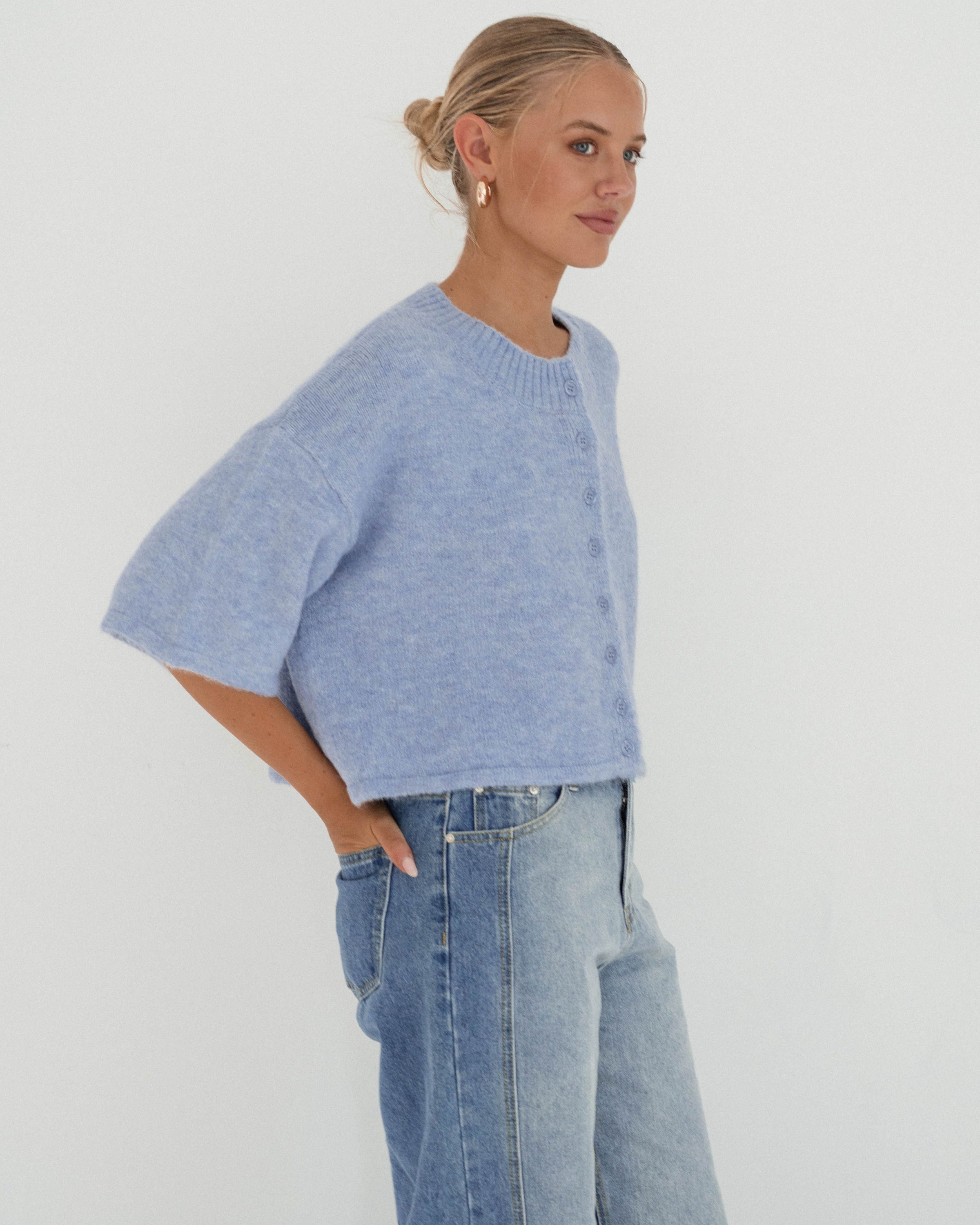 PAPER HEART / SIMONE CARDIGAN / LIGHT BLUE / PH12130
