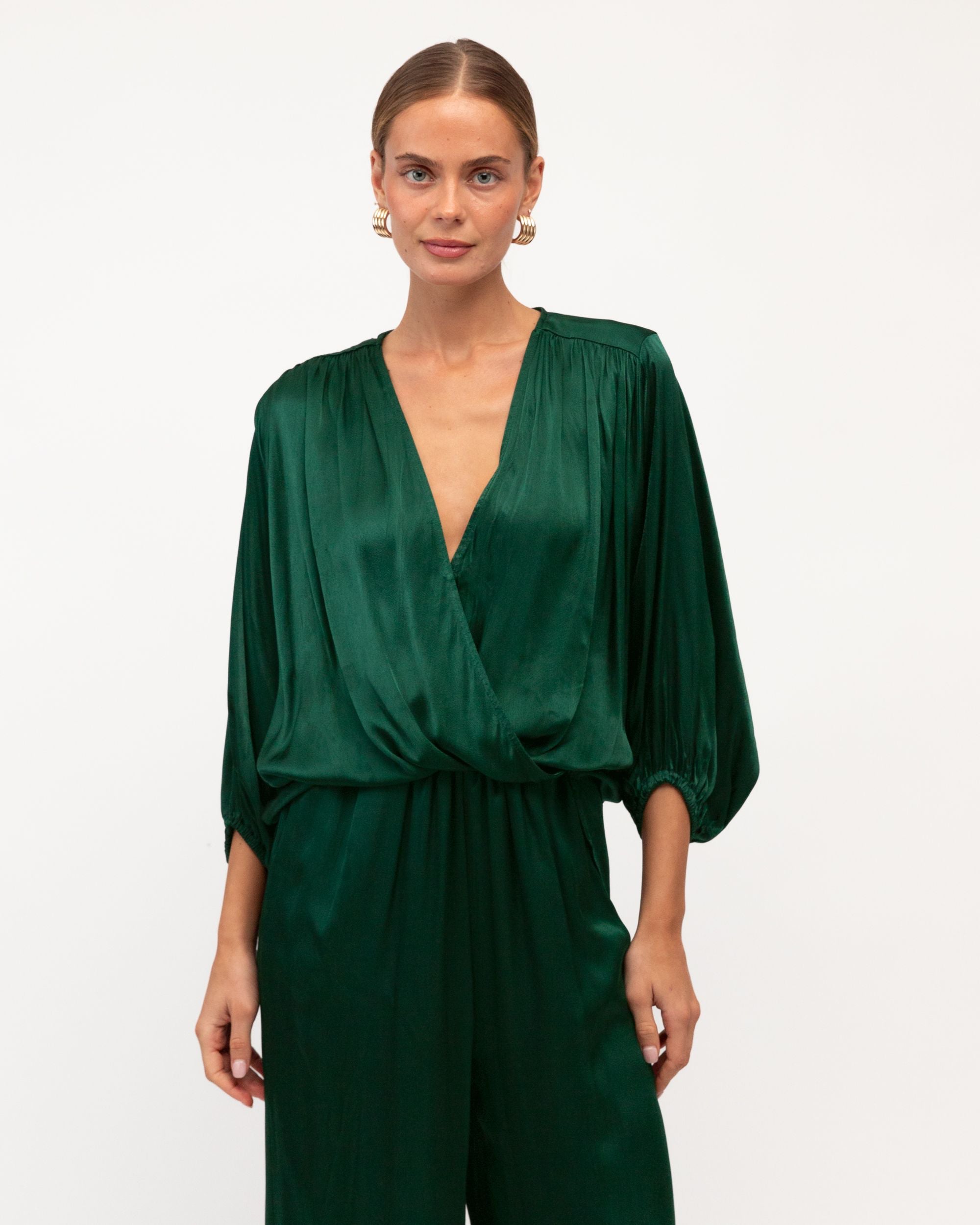 WHITE CLOSET / HERA PANT / EMERALD / TF9950-6