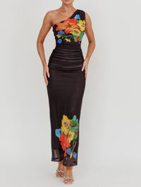 AURA ONE SHOULDER MAXI DRESS