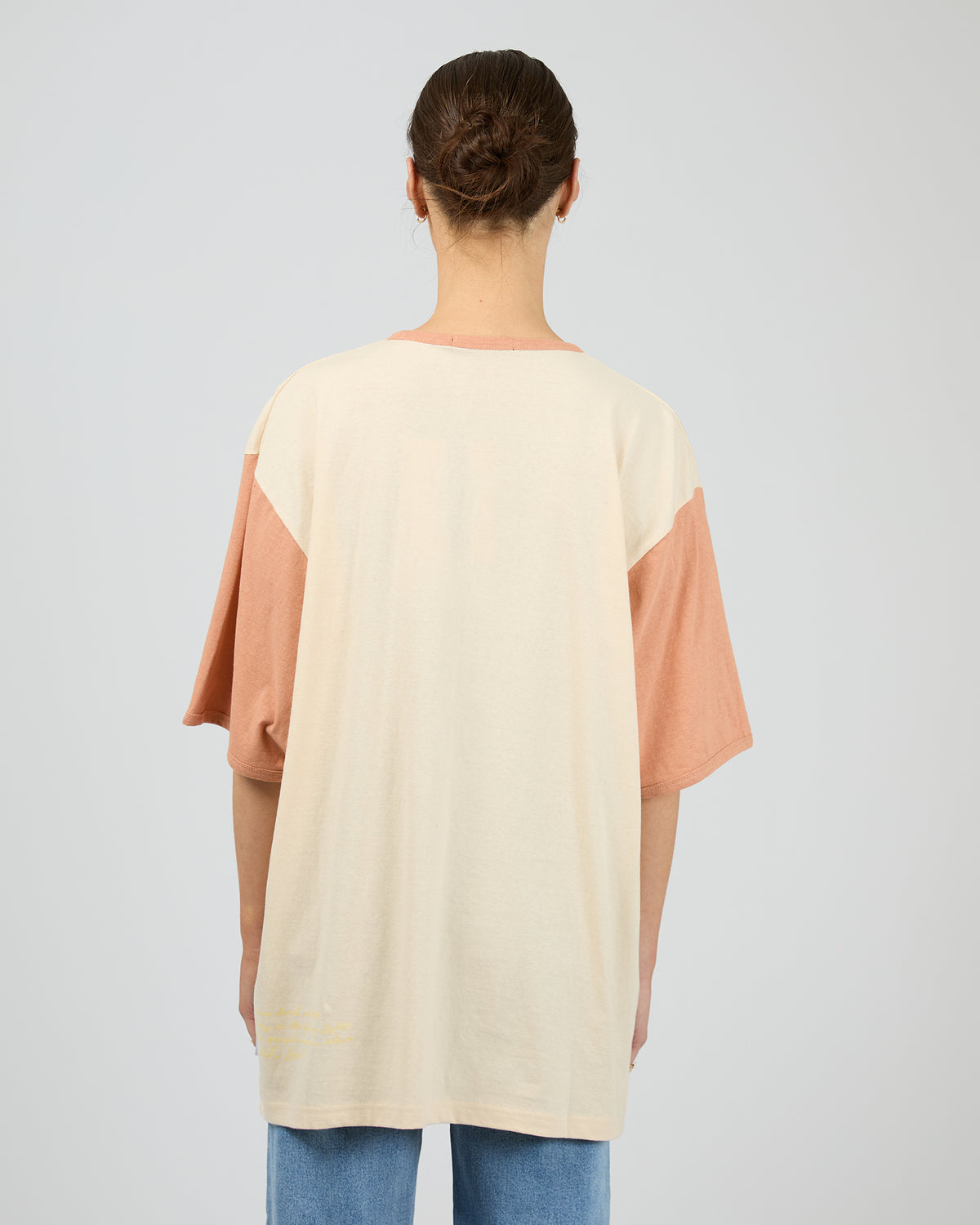 ALL ABOUT EVE / POSTCARDS OVERSIZED TEE VANILLA / 6469032