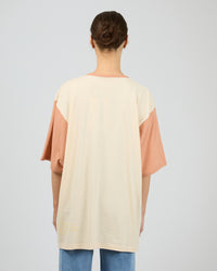 ALL ABOUT EVE / POSTCARDS OVERSIZED TEE VANILLA / 6469032