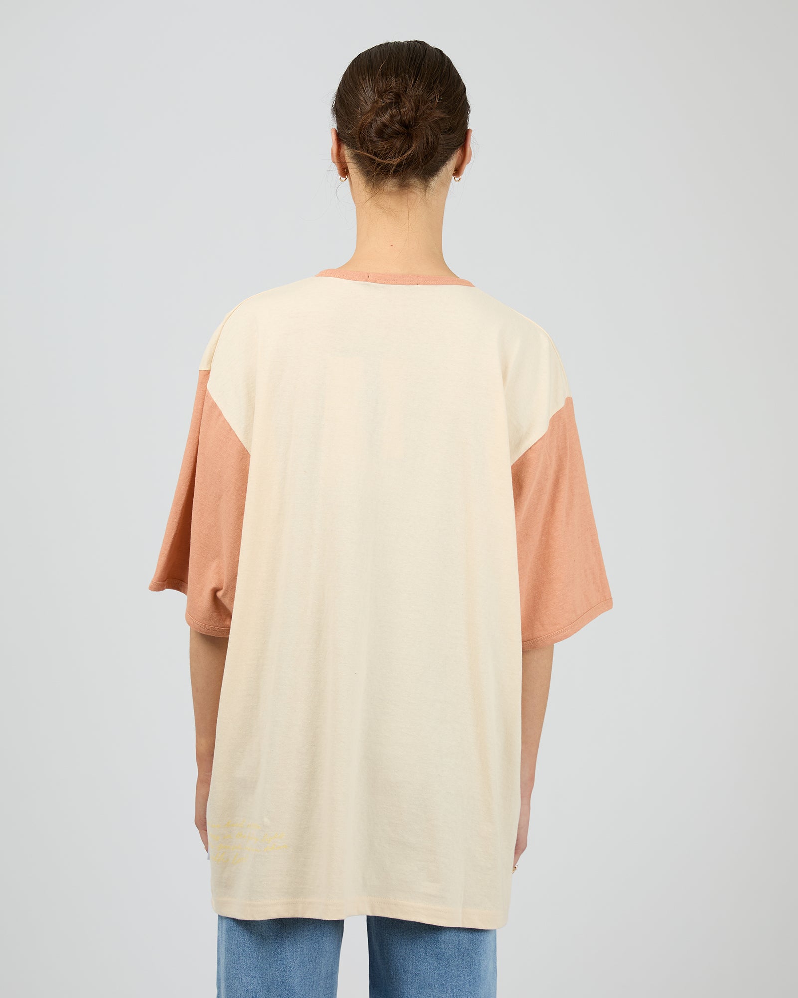 ALL ABOUT EVE / POSTCARDS OVERSIZED TEE VANILLA / 6469032