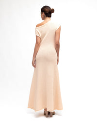 WHITE CLOSET / BOUNCE KNIT DRESS / NATURAL / TF11011