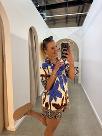 BY FRANKIE / BLUE - CHOC PALM SHORTS / 10-6