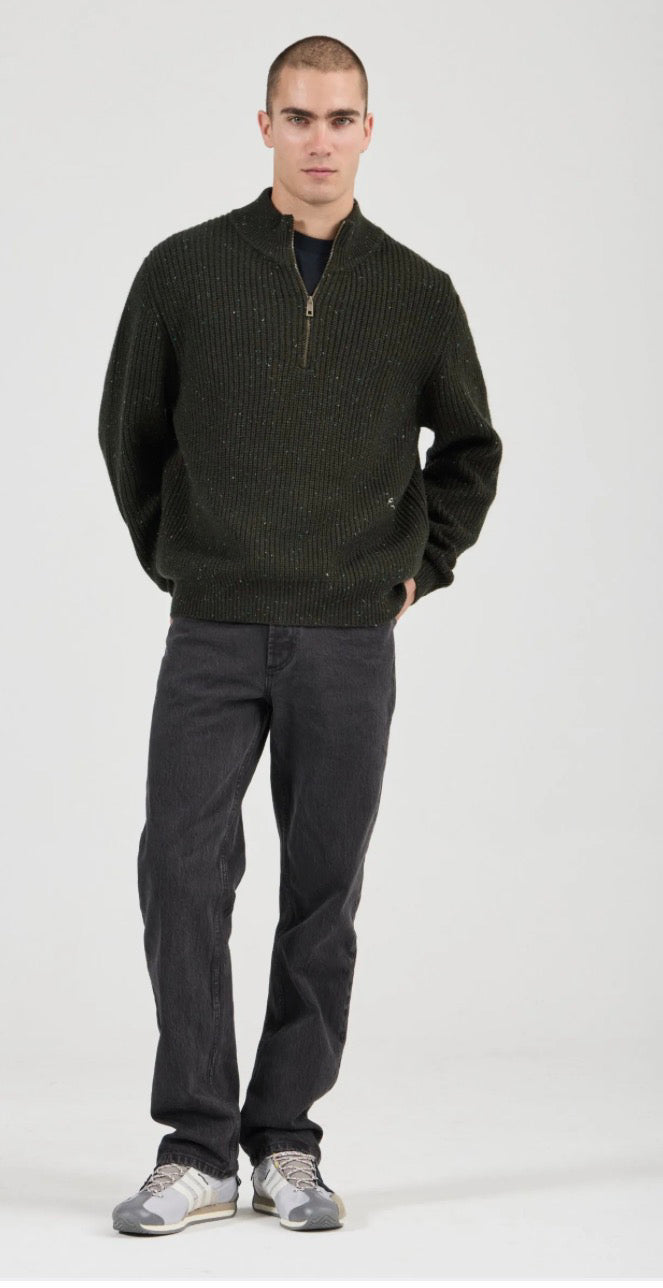 ROLLAS / FISHERMANS TWEED POLO / DARK FOREST / S62N02