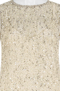ALL ABOUT MARY / CREAM SEQUINS DRESS / EW8319M