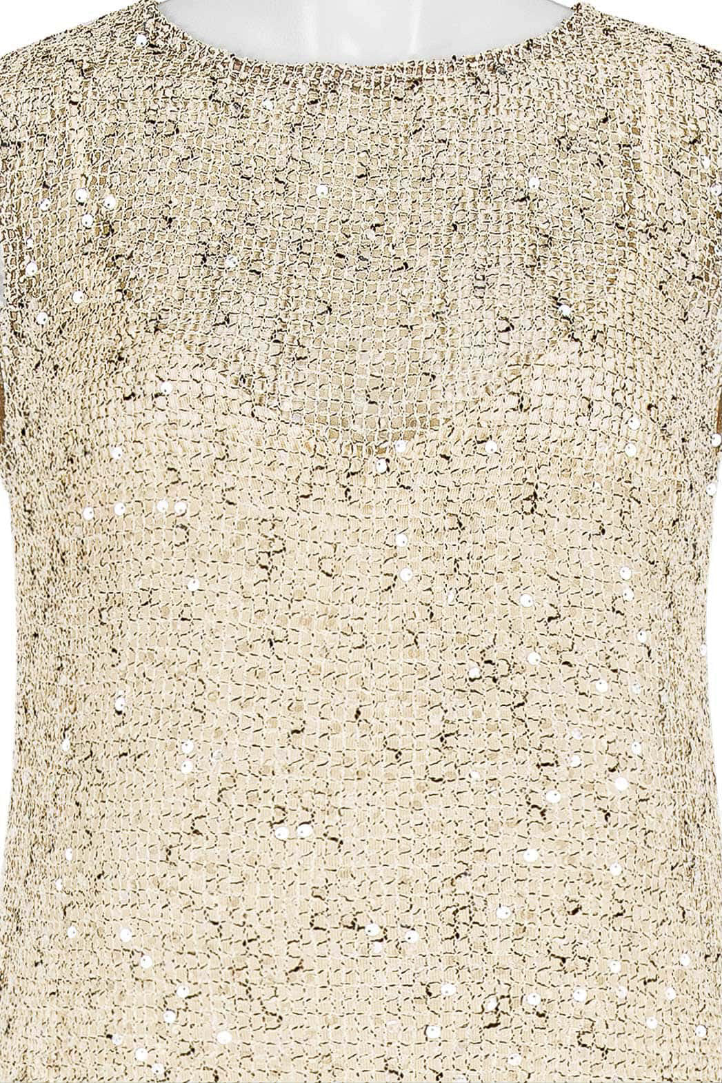 ALL ABOUT MARY / CREAM SEQUINS DRESS / EW8319M