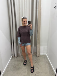 BY FRANKIE / BLUE CHOCOLATE SHORT / 906-1