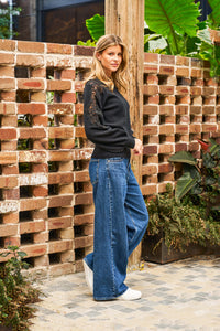 BOHO AUSTRALIA / REUBEN SWEATER / BLACK / BK26466006