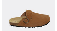 HUMAN / LARA SLIDE / TAN  SUEDE
