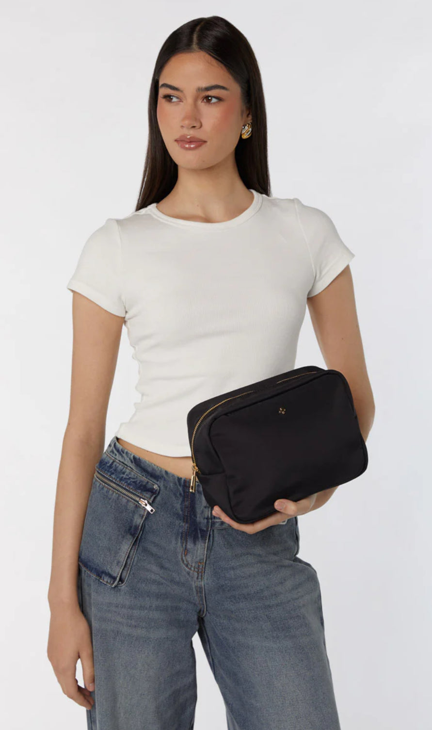 PETE+ JAIN / TAMMI MAKEUP BAG / BLACK