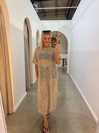 BY FRANKIE / BEIGE SEQUINS DRESS / 699-2