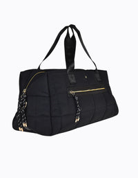 PETE+ JAIN / LITA PADDED OVERNIGHT BAG / BLACK