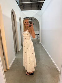 BY FRANKIE / WHITE POLKA MAXI DRESS / 290-2