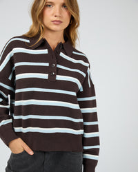 SILENT THEORY / ANITA POLO TOP / 6077111.CHOC
