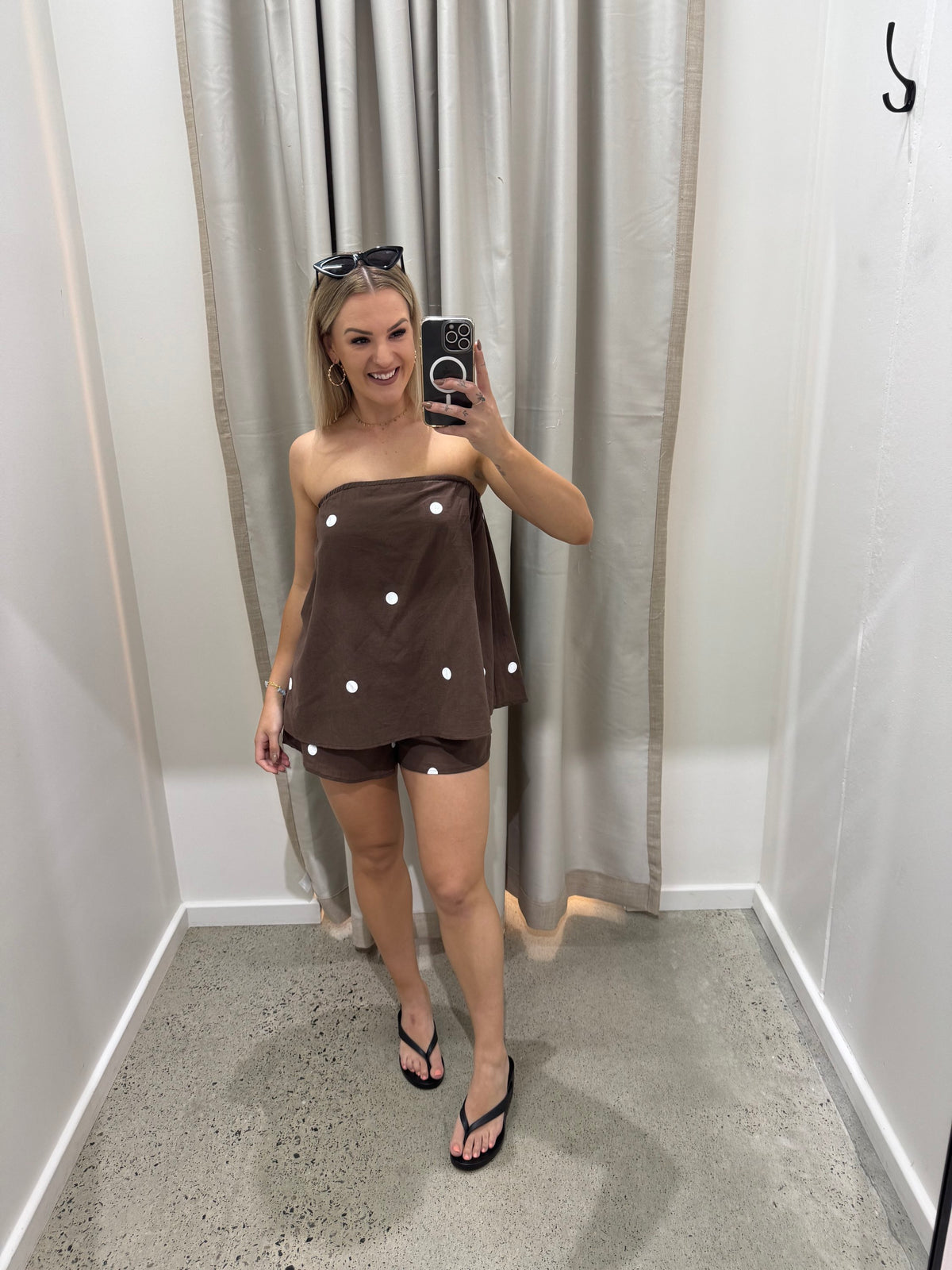 BY FRANKIE / CHOC SPOT SHORTS / 739-1