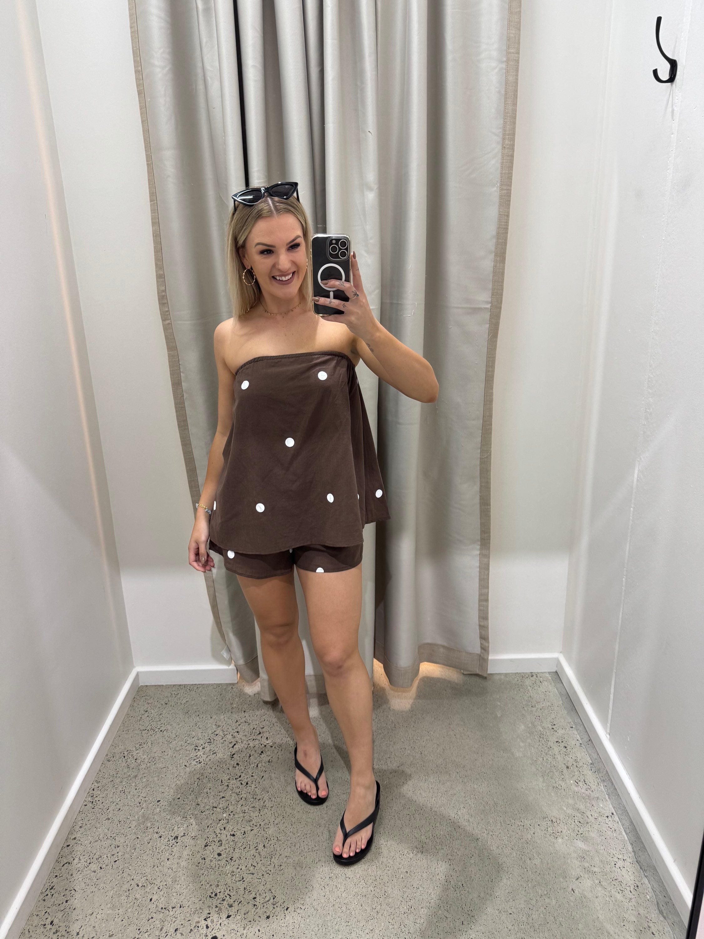 BY FRANKIE / CHOC SPOT SHORTS / 739-1
